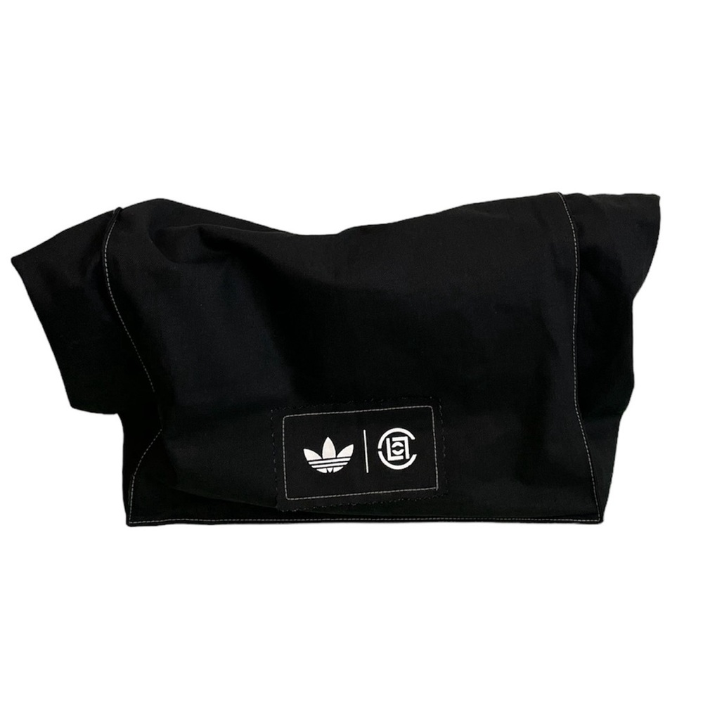 New! Adidas x CLOT Edison Chen Collab Black Canvas Bag w/ leather tassels